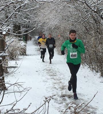 Runners on Sand Creek Trail