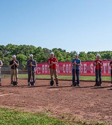 Softball groundbreaking