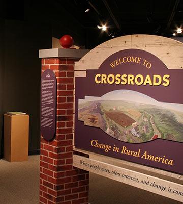 Detail from "Crossroads" exhibit