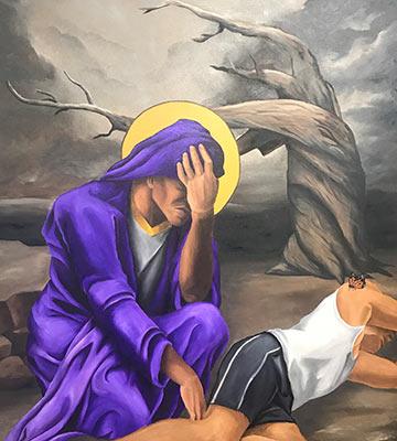 "Lacrimosa," painting by Adam Kroeker