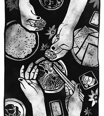 Detail from "Communion" by Dona Park