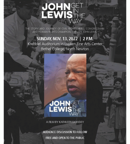 Film poster for "John Lewis--Get in the Way"