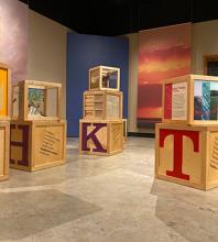 A view of "K is for Kansas" at Kauffman Museum