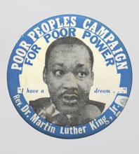 Poor People's Campaign button from 1968