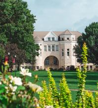 Ad Building in summer