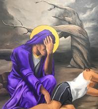 "Lacrimosa," painting by Adam Kroeker