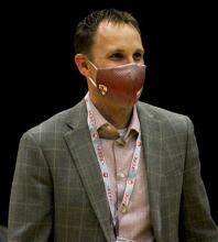 Tony Hoops in mask at the Threshpy Awards