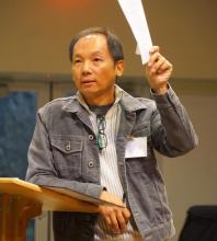 Phuc Luu in the classroom